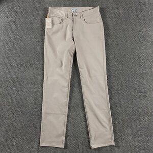 Peter Millar Crown Sport Pants Men's 30 x 32 Khaki EB66 Golf Performance NWT NEW